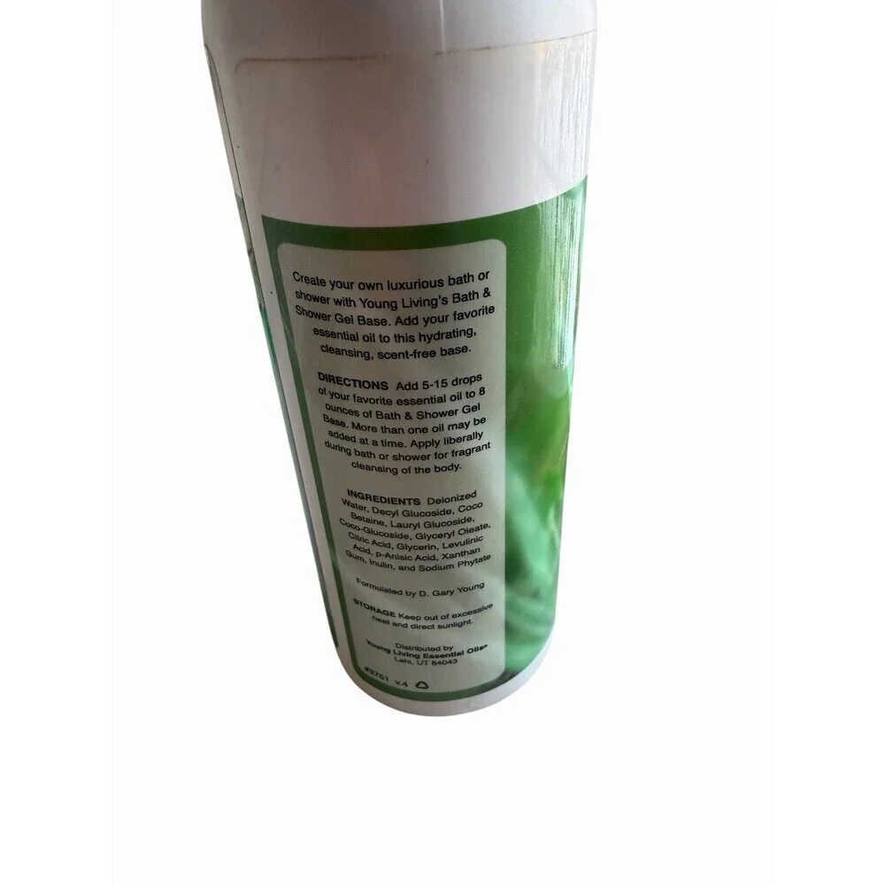 Young Living AromaSilk Bath & Shower Gel Base 8 oz New Unscented Essential Oils